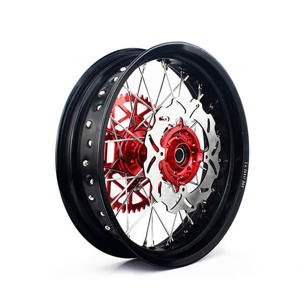 SuperMoto的定制17英寸摩托车轮套装